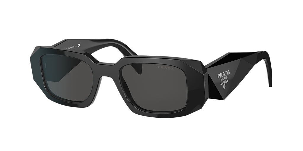 Prada PR 17WSF S (51 - 20) with Grey lenses and Black frame