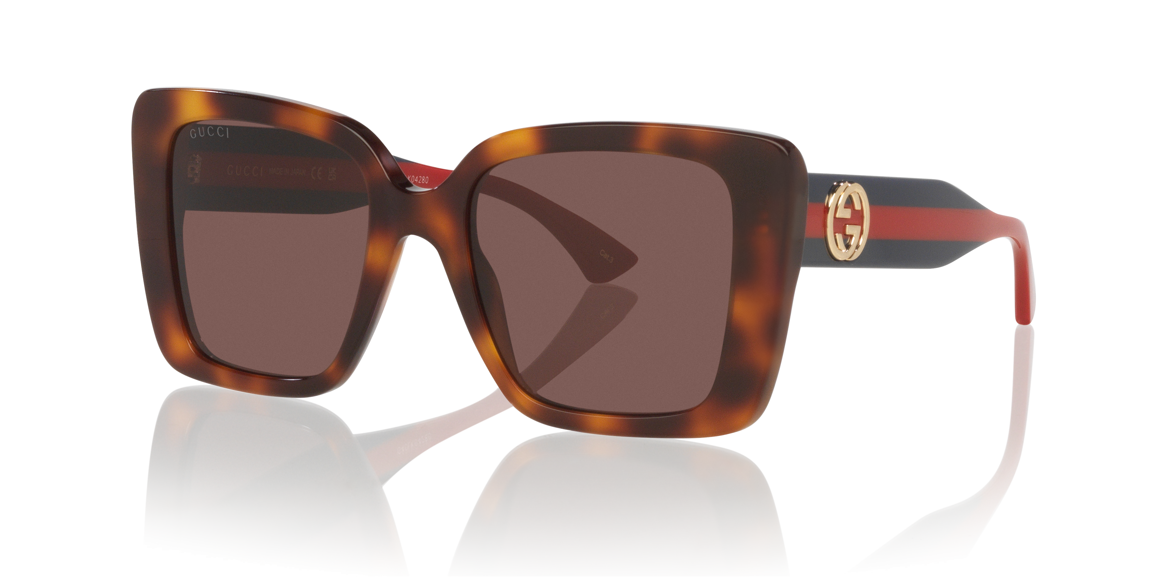 Gucci GG1861S M (53 - 20) with Brown lenses and Tortoise frame