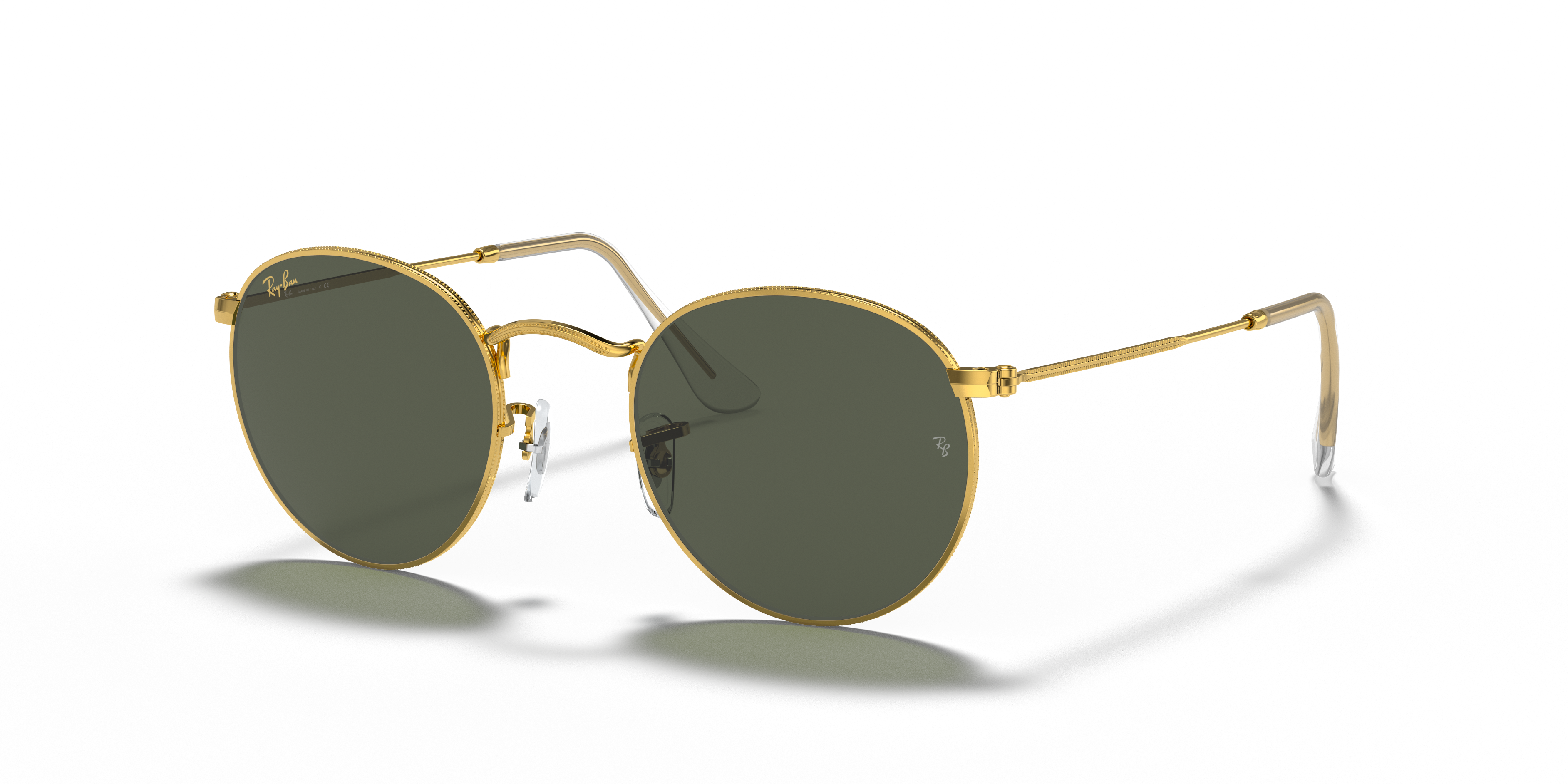 Ray-Ban Round Metal Legend Gold L (53 - 21) with Green lenses and