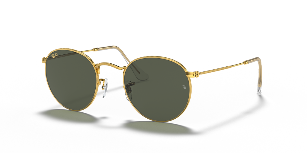 Ray-Ban Round Metal Legend Gold L (53 - 21) with Green lenses and