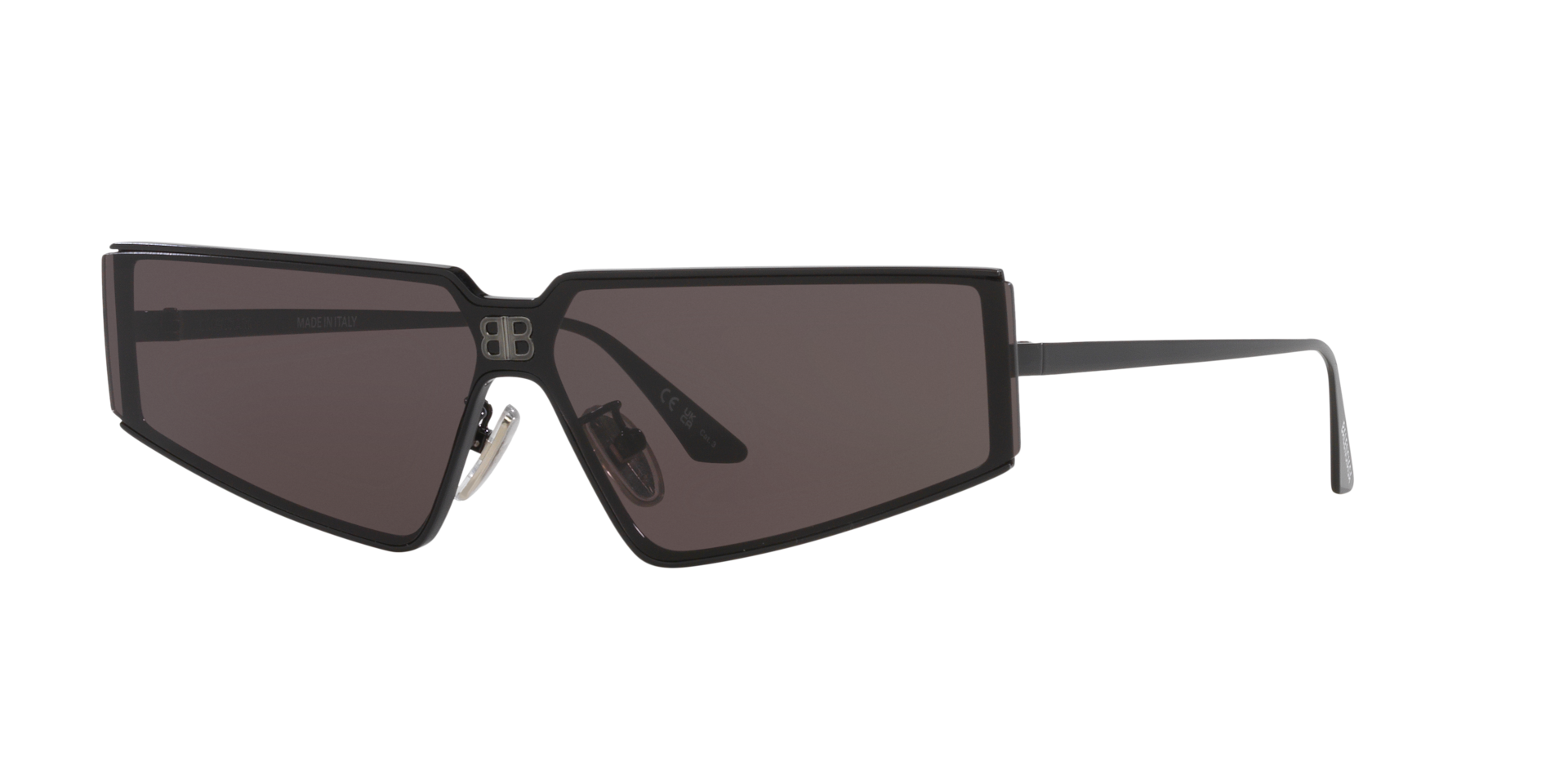 Balenciaga Unisex Sunglass BB0192S - Couleur du Monture Noir Couleur de Lentille Gris 203 €