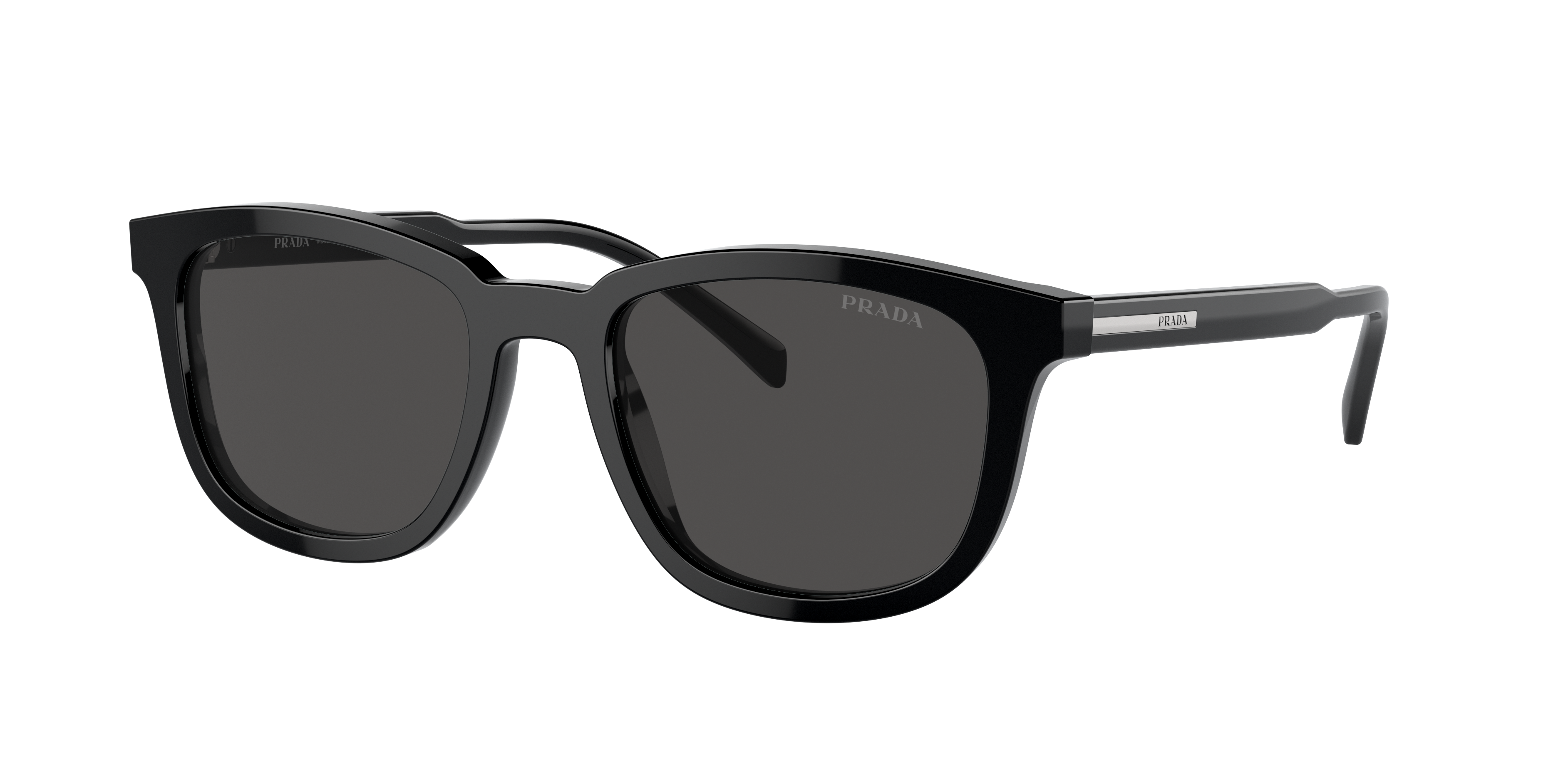 Prada PR A21S M (53 - 20) with Grey lenses and Black frame