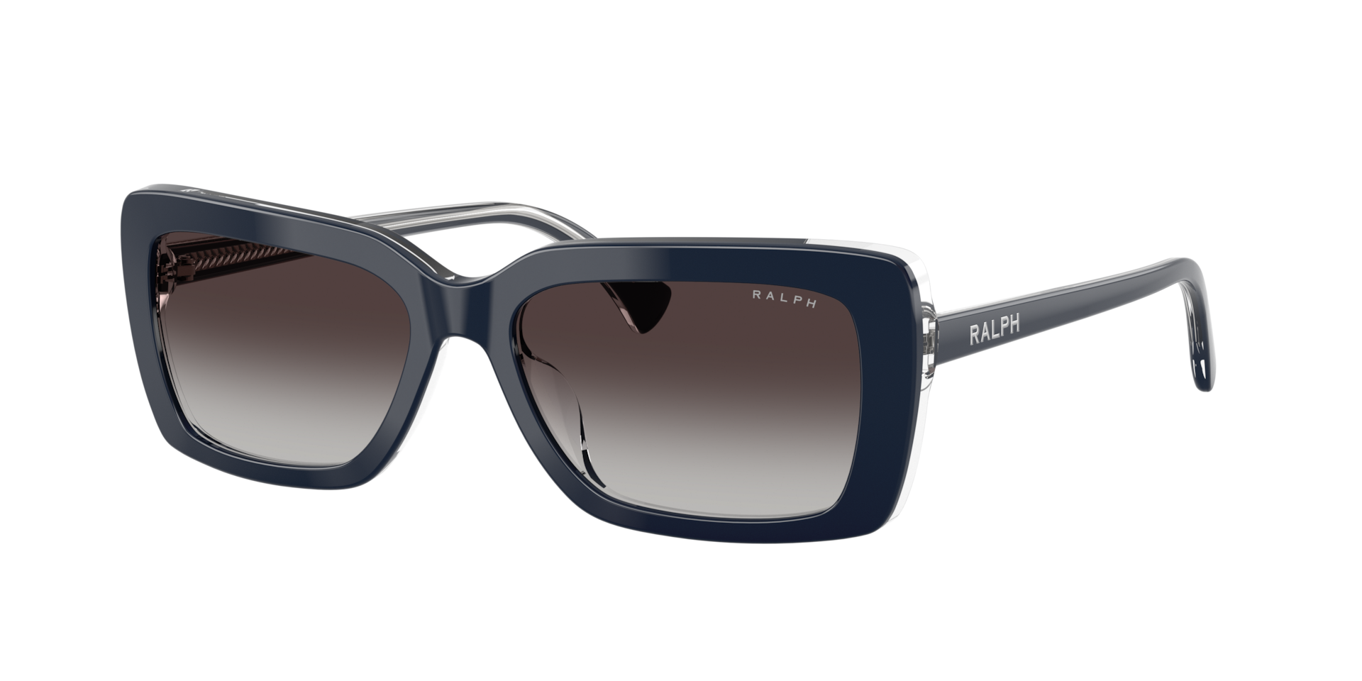 Ralph Femme Sunglass RA5342U - Couleur du Monture: Blue Trasparent, Couleur de Lentille: Teinte unie