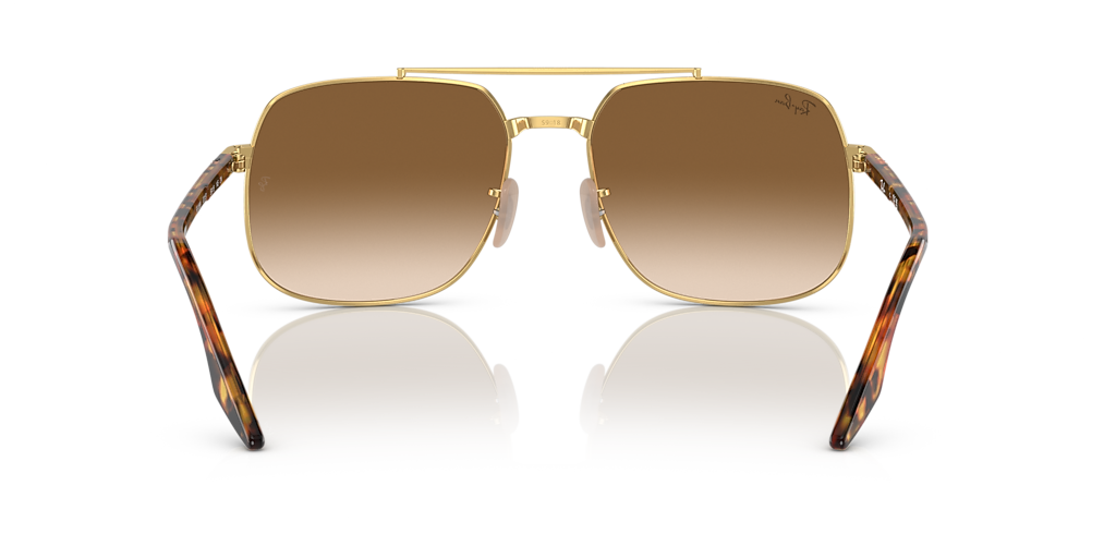 Ray-Ban RB3699 M (56 - 18) with Brown lenses and Gold frame