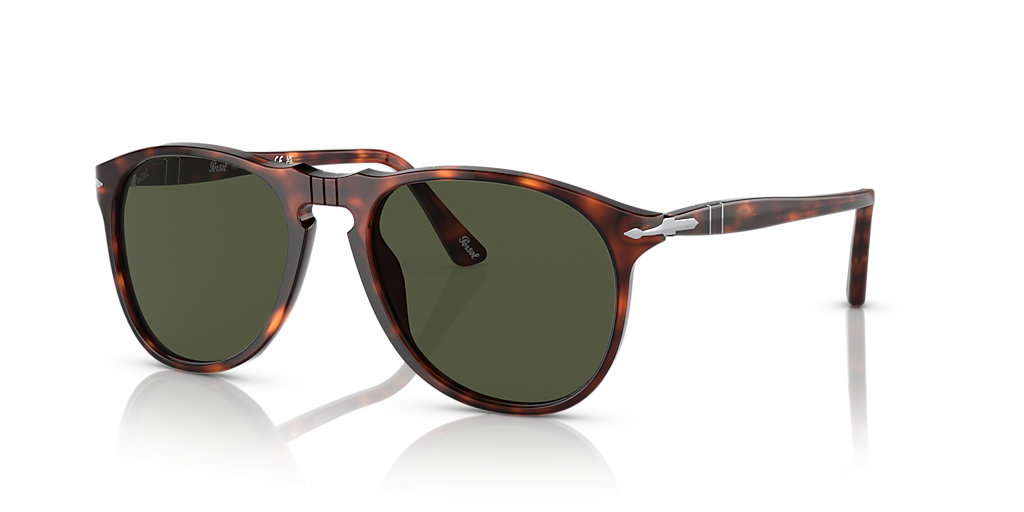 Persol PO9649S L (55 - 18) with Green lenses and Tortoise frame
