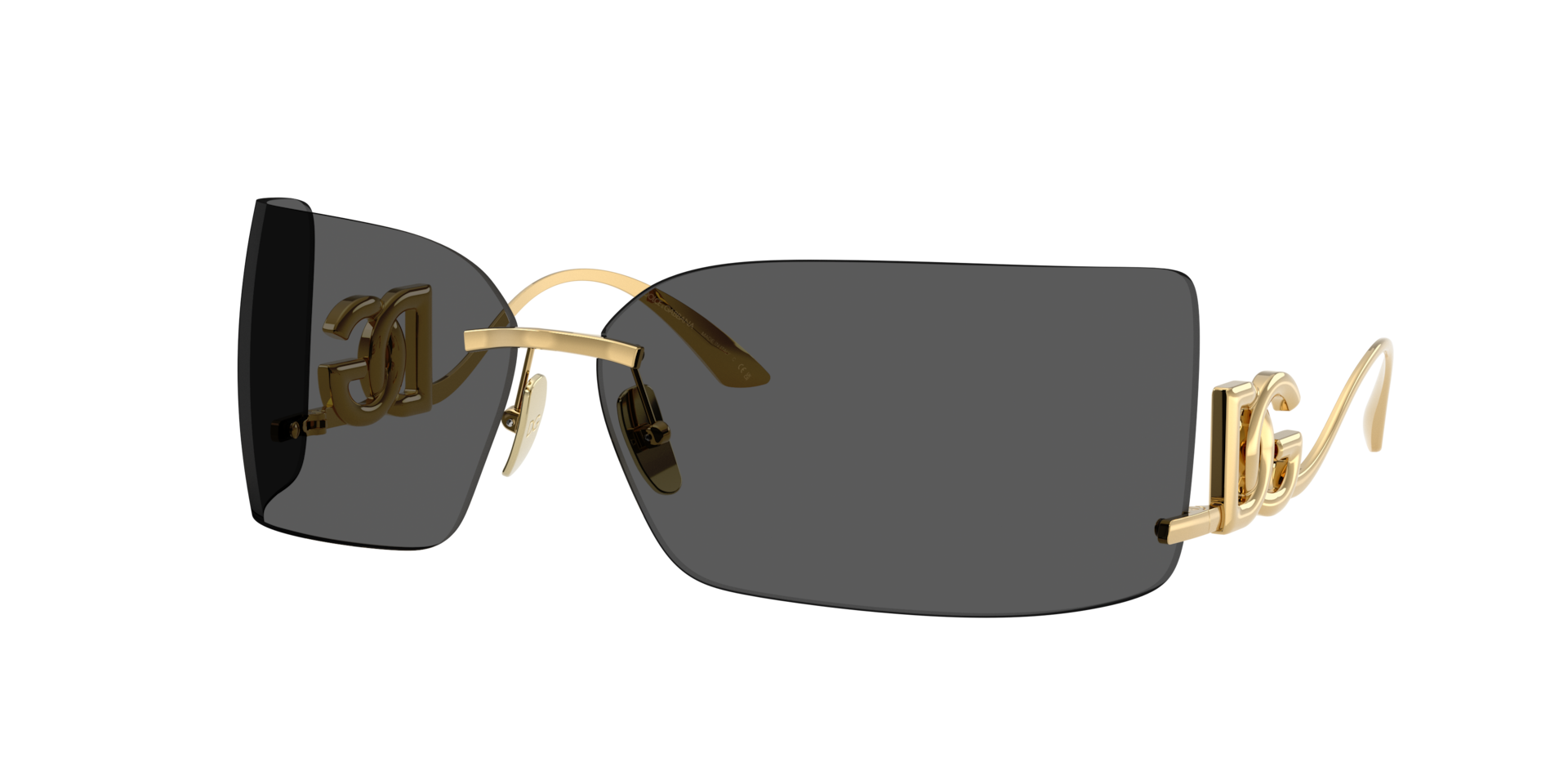 Dolce&Gabbana DG2319 XXL (79 - 13) with Grey lenses and Gold frame