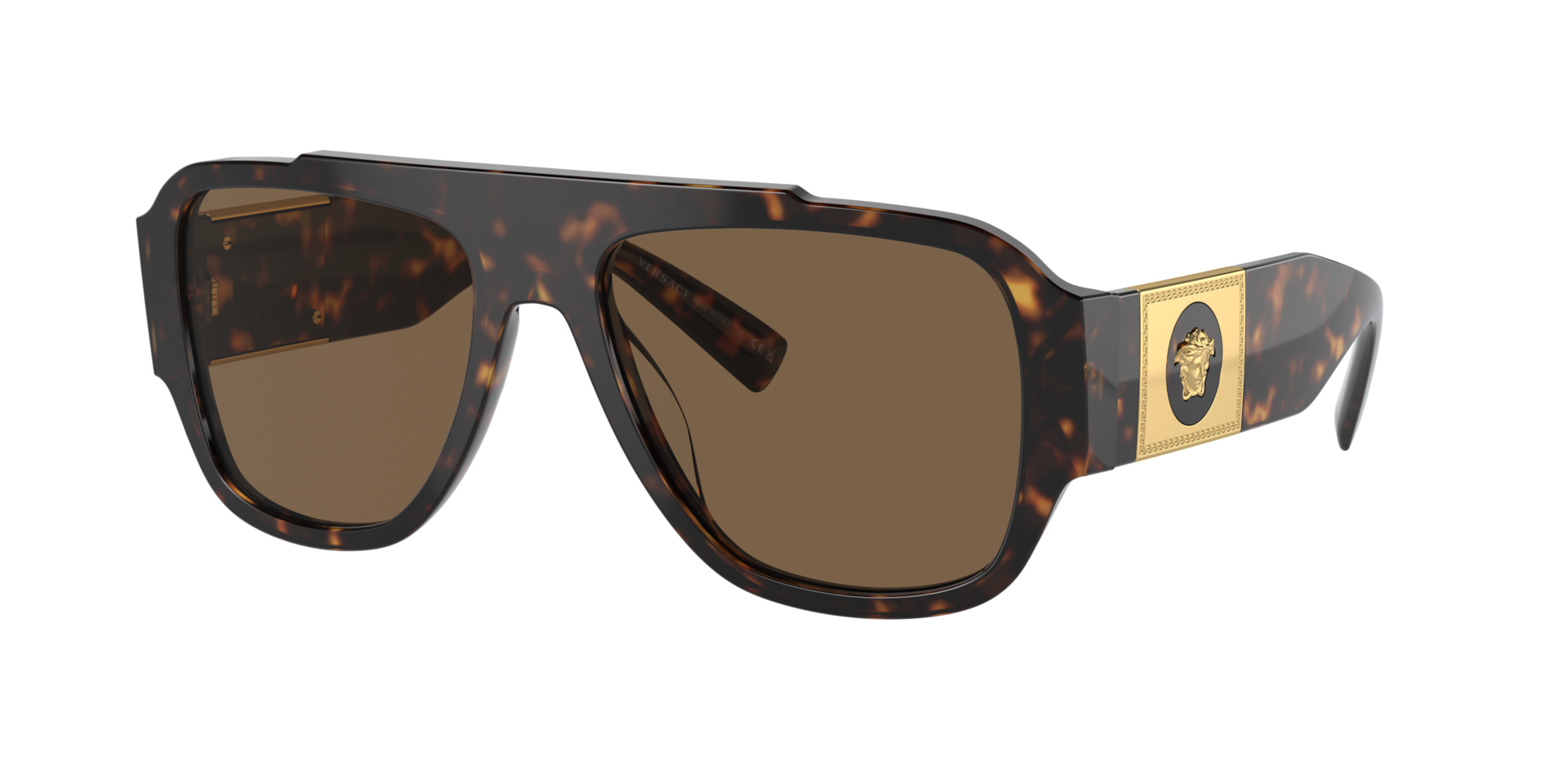 Versace Homme Sunglass VE4436U - Couleur du Monture Havana Couleur de Lentille Marron fonc 111 €