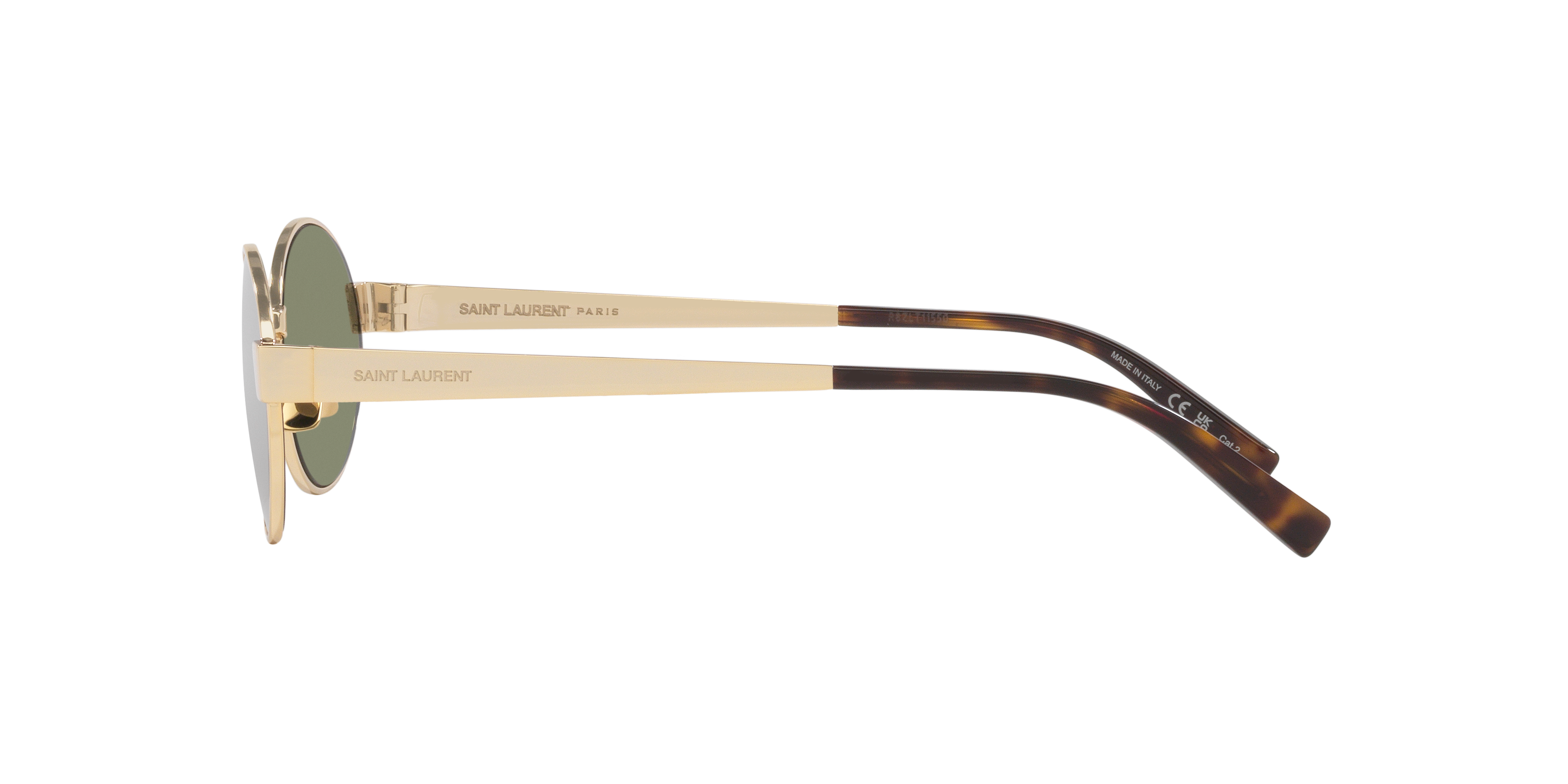 Saint Laurent SL 692 M (55 - 19) with Green lenses and Gold frame