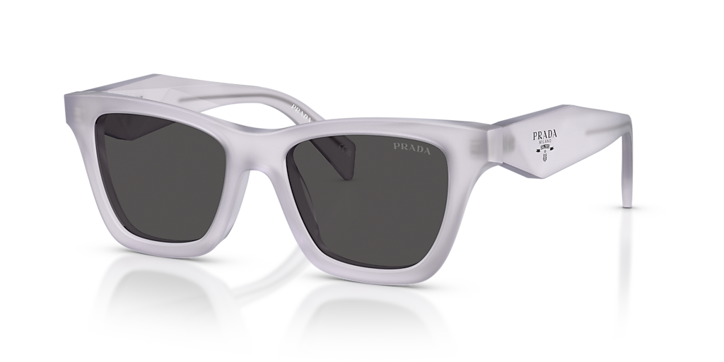 Prada PR C07SF S (52 - 16) with Grey lenses and Transparent frame
