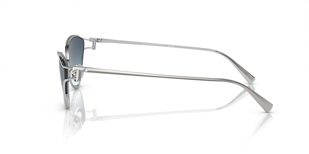 Tiffany & Co. TF3095 XXL (61 - 16) with Blue lenses and Silver