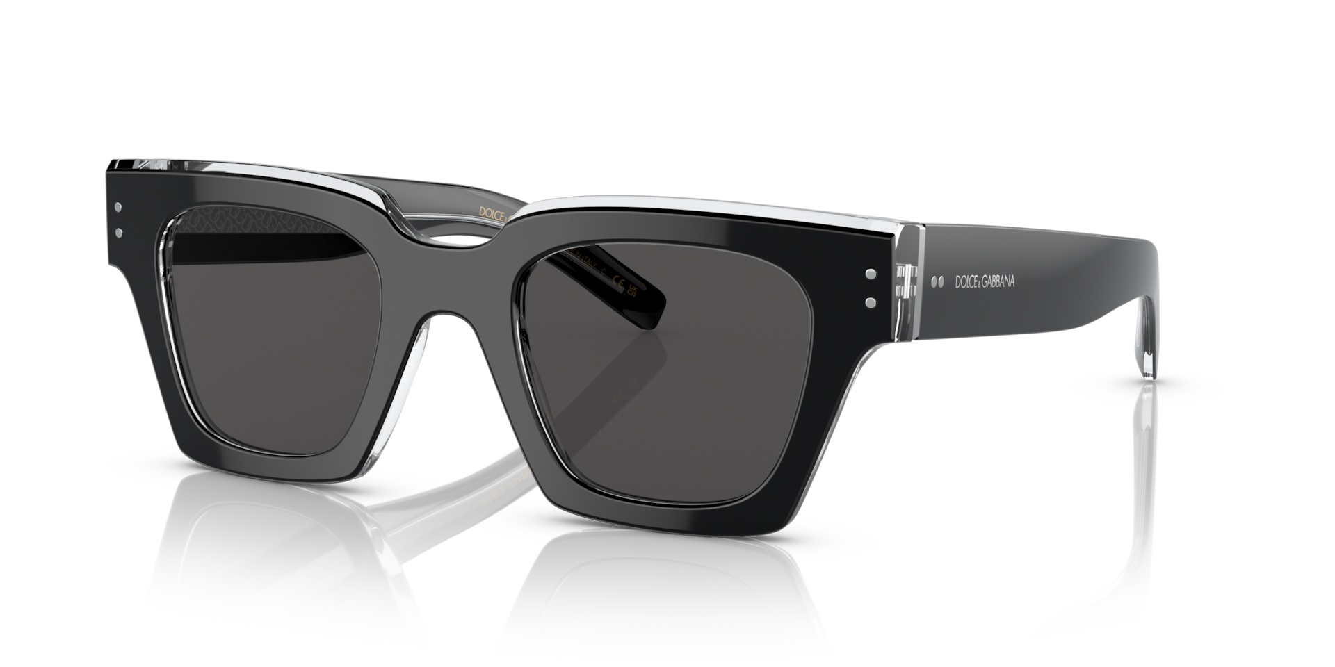Dolce&Gabbana DG4413 L (48 - 23) with Grey lenses and Black frame