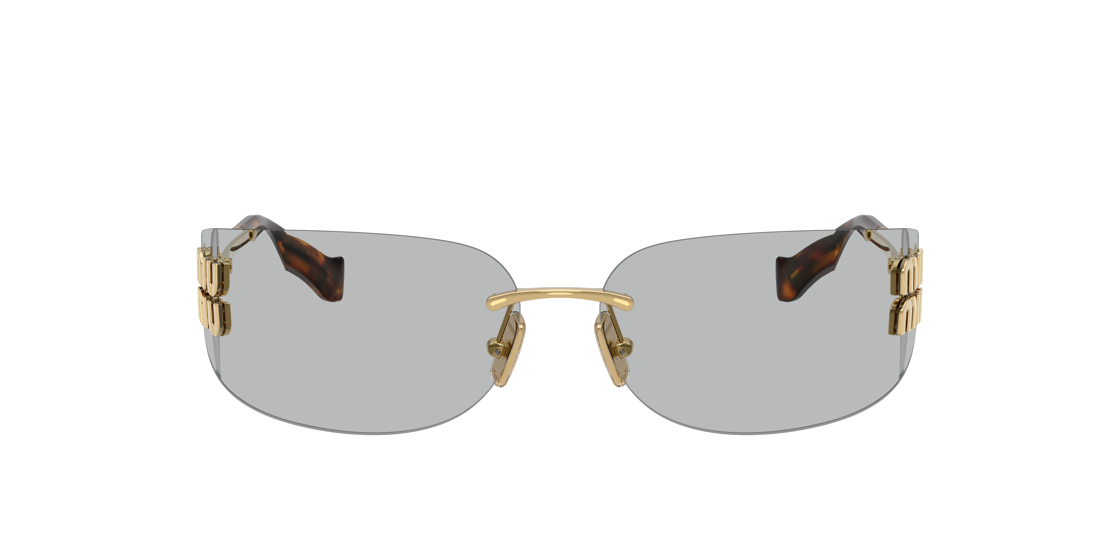 Miu Miu MU A51S M (75 - 14) with Grey lenses and Gold frame