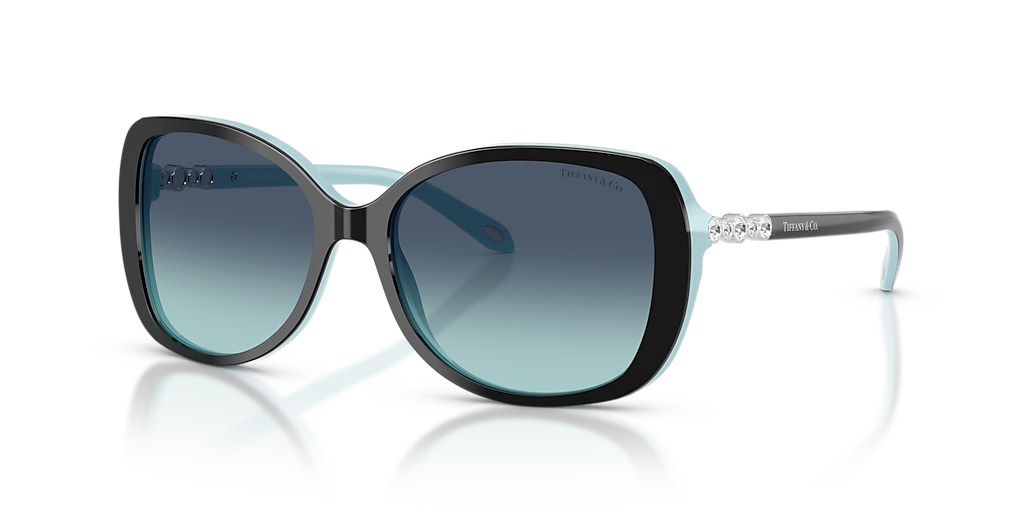 Tiffany & Co. TF4121B S (55 - 16) with Blue lenses and Black frame