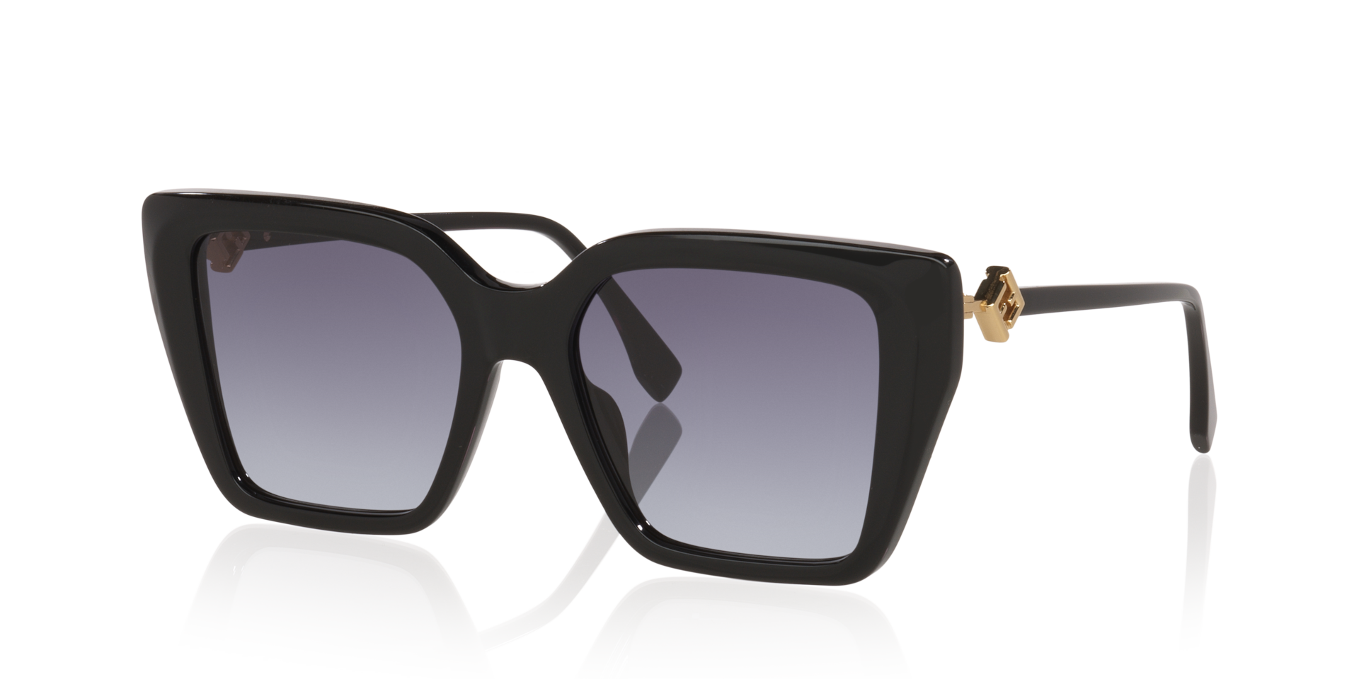 Fendi Ff Diamonds FE40161I S (54 - 18) with Grey lenses and Black