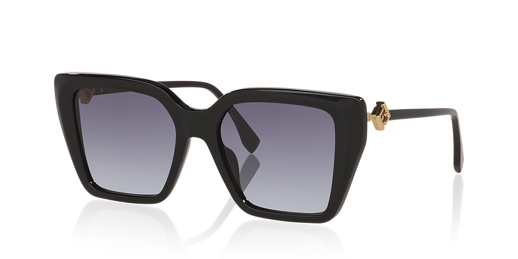 Fendi Ff Diamonds FE40161I S (54 - 18) with Grey lenses and Black