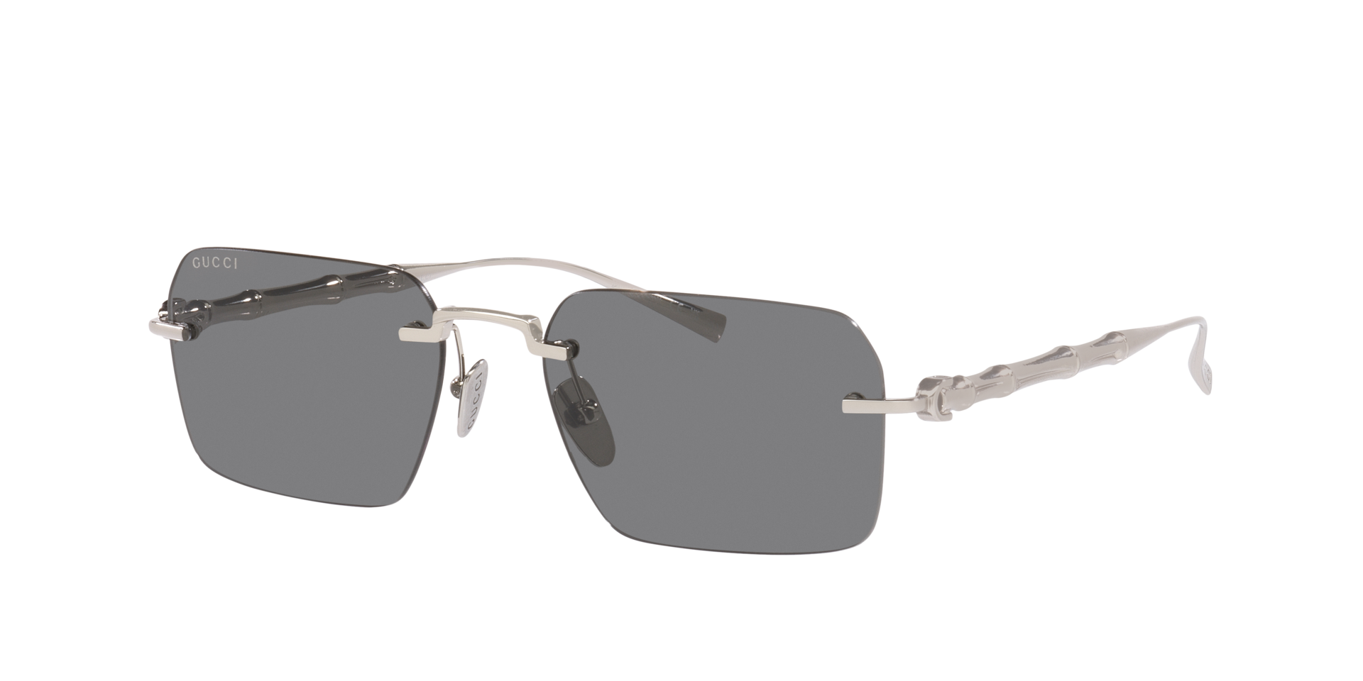 Gucci GG2154S L (56 - 18) with Grey lenses and Silver frame