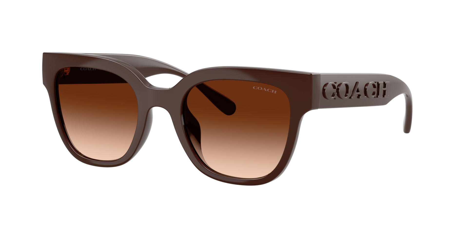 Coach Vrouwelijk Sunglass CFT88 - Framekleur: Pecan, Lenskleur: Bruin Gradiënt