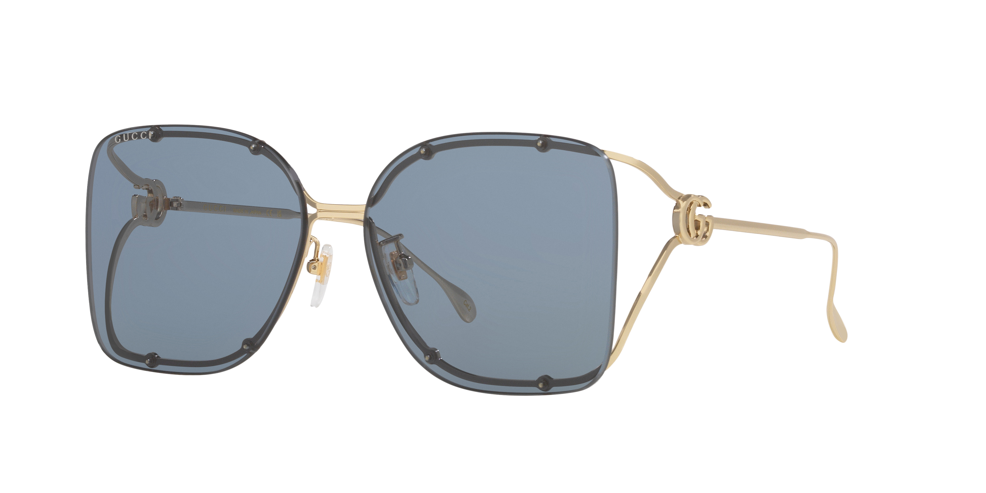 Gucci GG1713SA XL (60 - 15) with Grey lenses and Gold frame