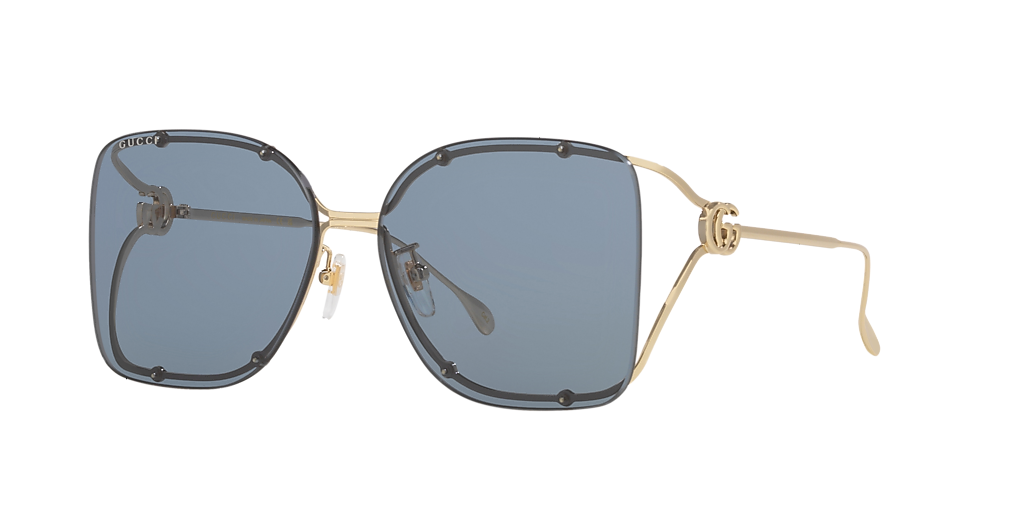 Gucci GG1713SA XL (60 - 15) with Grey lenses and Gold frame