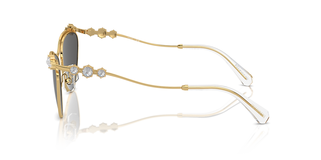 Swarovski SK7017 L (58 - 19) com Lentes Cinza e Armação Ouro