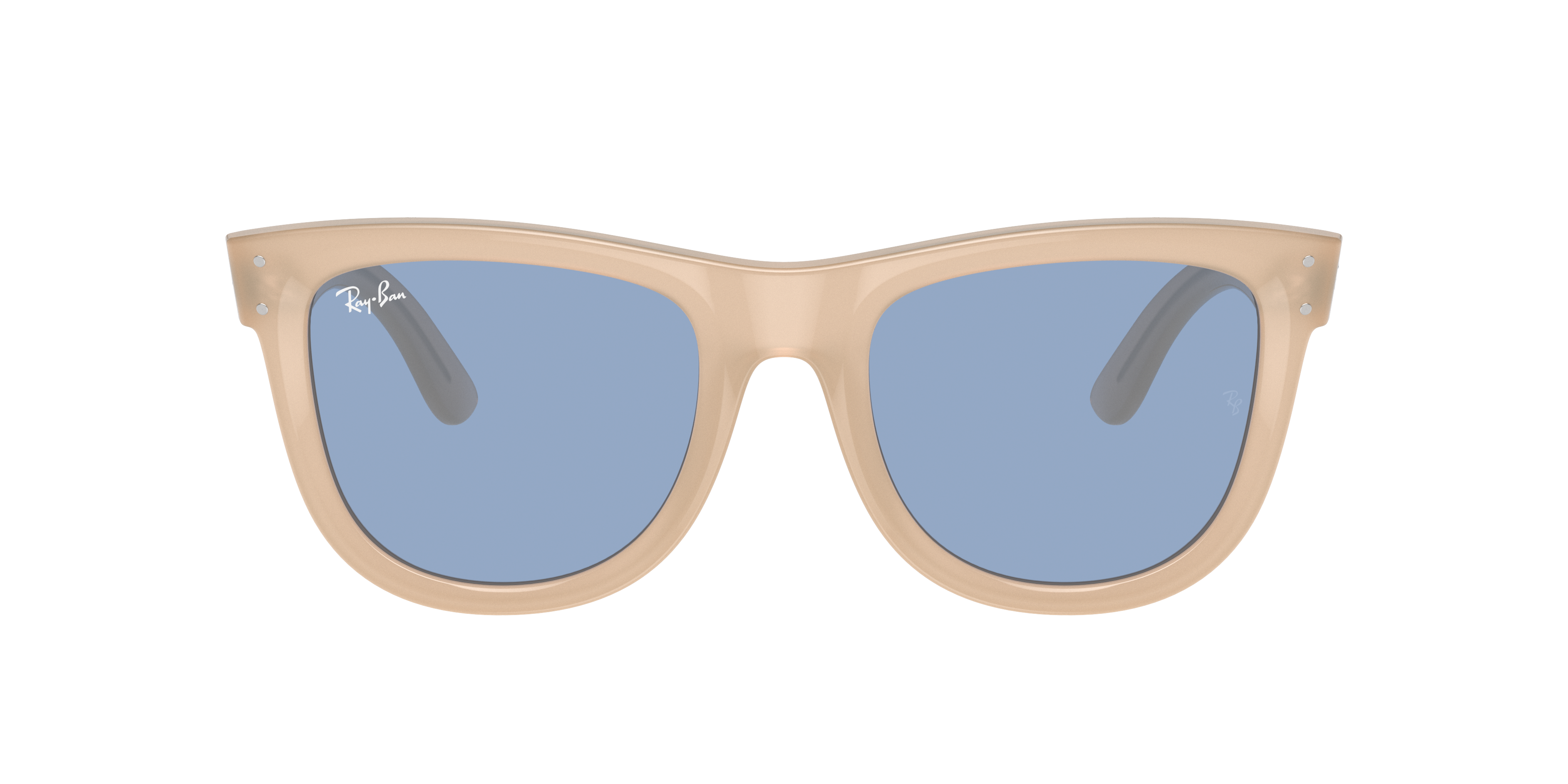 Ray-Ban Wayfarer Reverse S (50 - 22) with Blue lenses and Beige