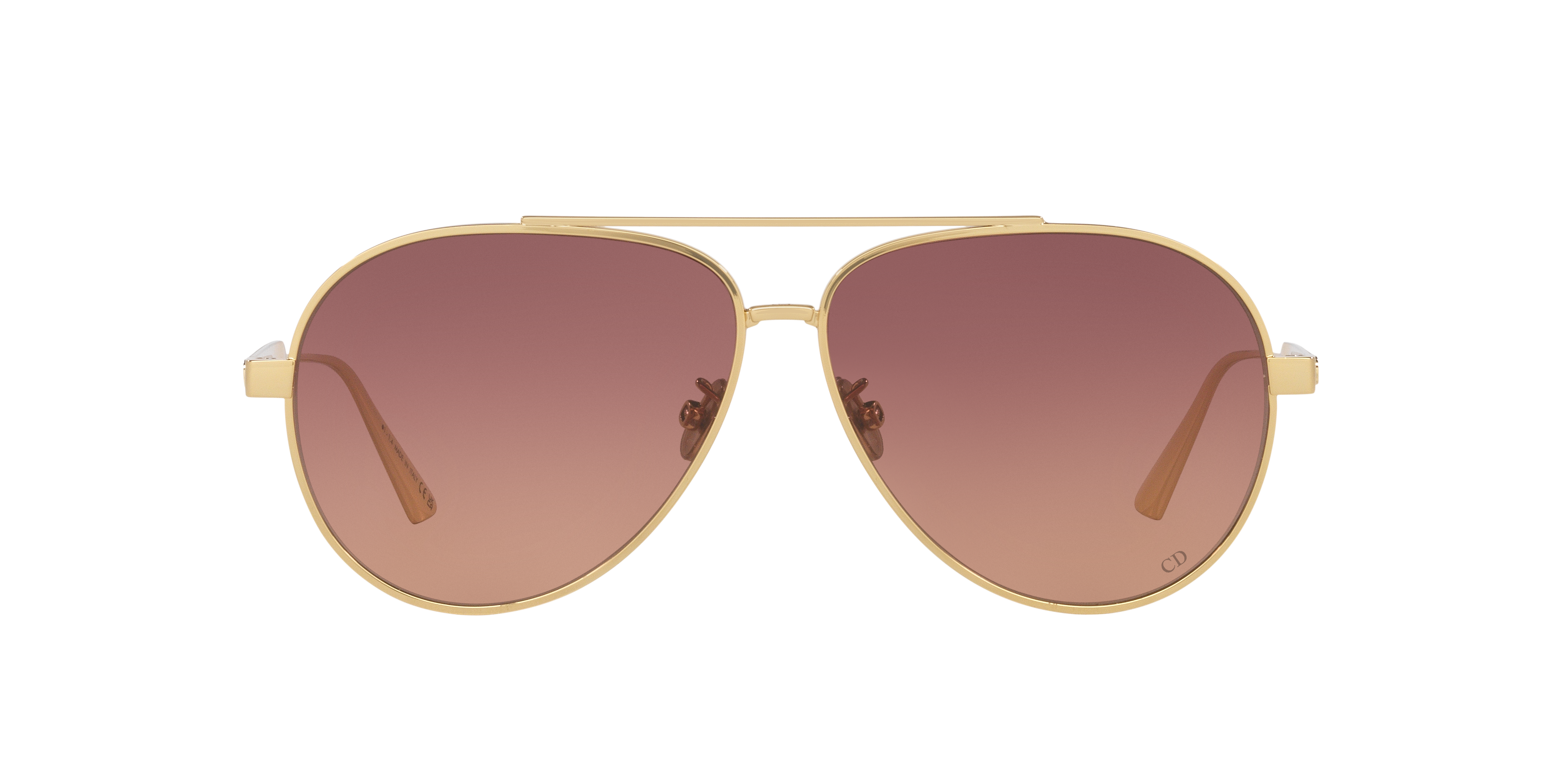 DIOR Diorcannage Cd40165U L (61 - 11) with Brown lenses and Gold