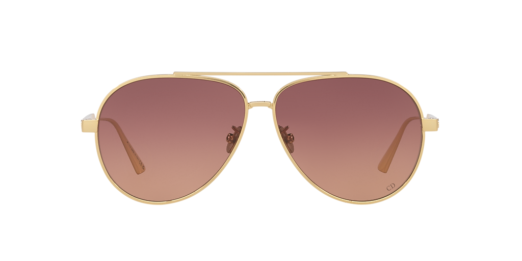 DIOR Diorcannage Cd40165U L (61 - 11) with Brown lenses and Gold