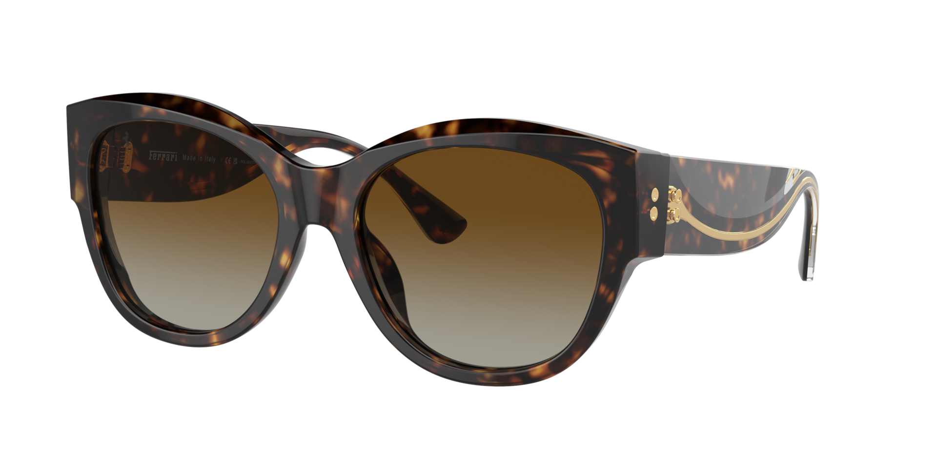 Ferrari Femme Sunglass FH2008U - Couleur du Monture Havana Couleur de Lentille Dgrad Marron Polaris 240 €