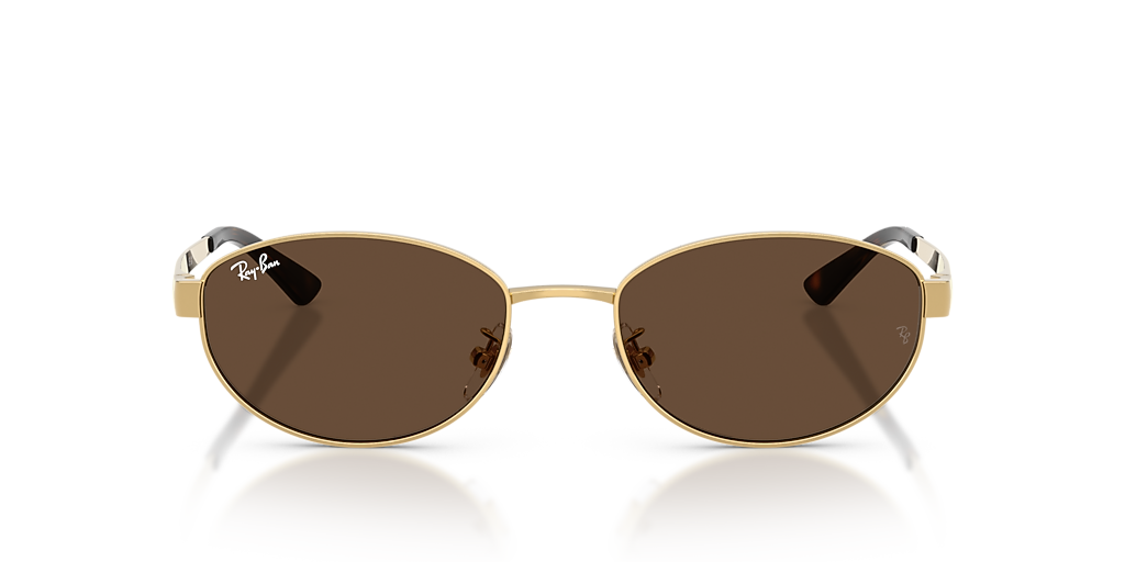 Ray-Ban RB3774D L (55 - 19) with Brown lenses and Gold frame