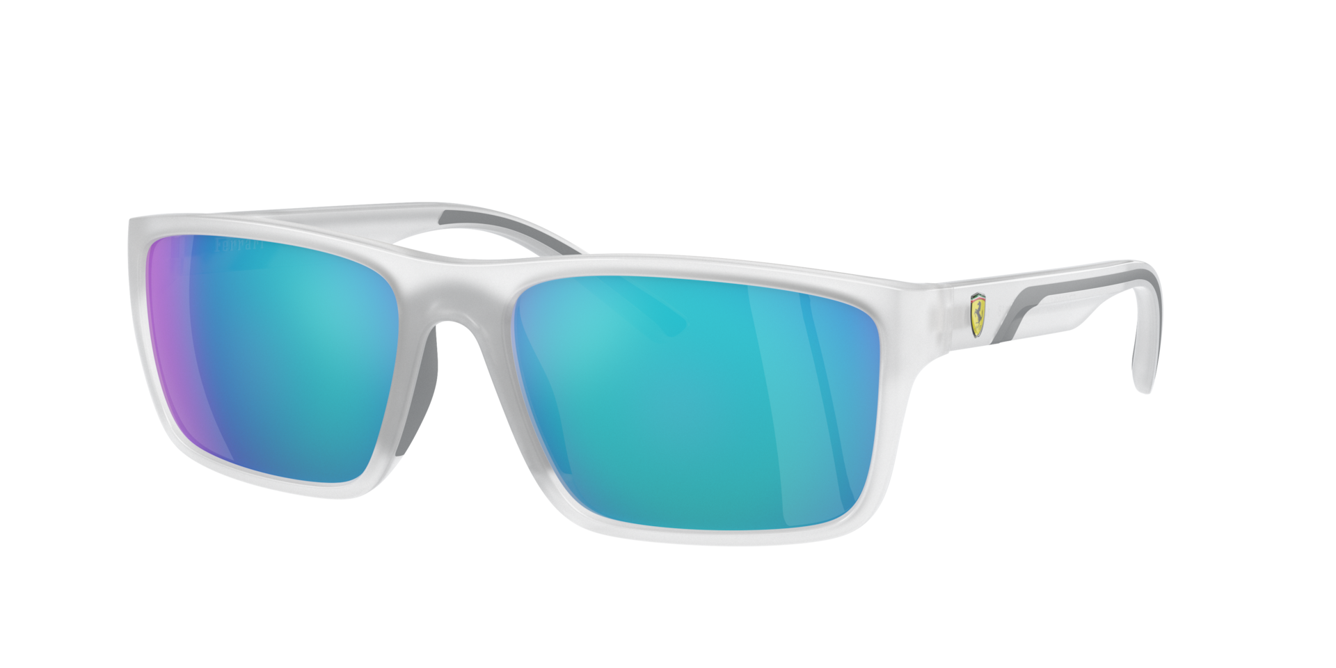 Scuderia Ferrari Man Sunglass FZ6003U -  Frame color: Opal Grey Matte, Lens color: Violet Mirror Blue