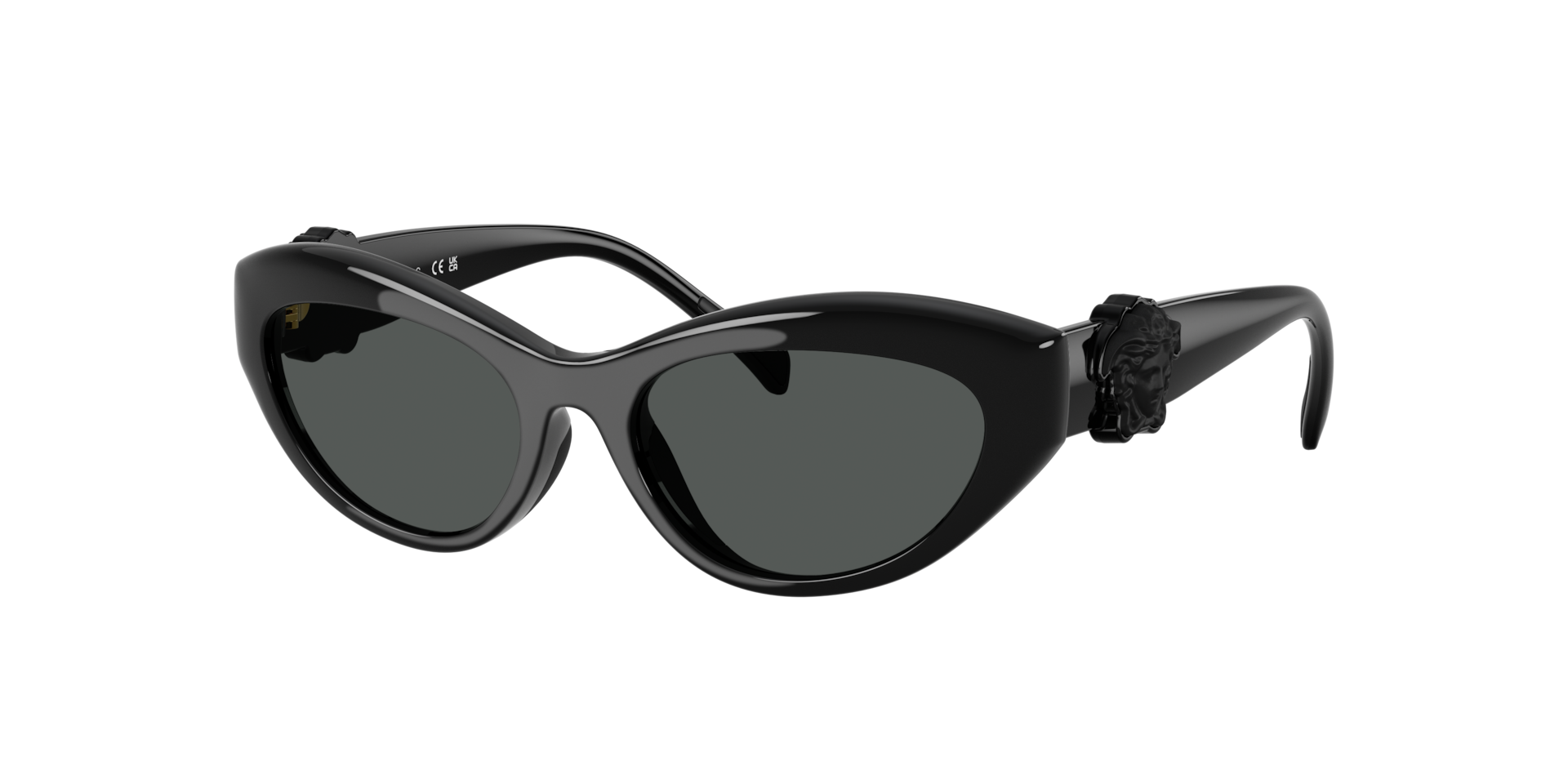 Versace Unisex Sunglass VK4005U - Rahmenfarbe: Schwarz, Linsenfarbe: Dunkelgrau
