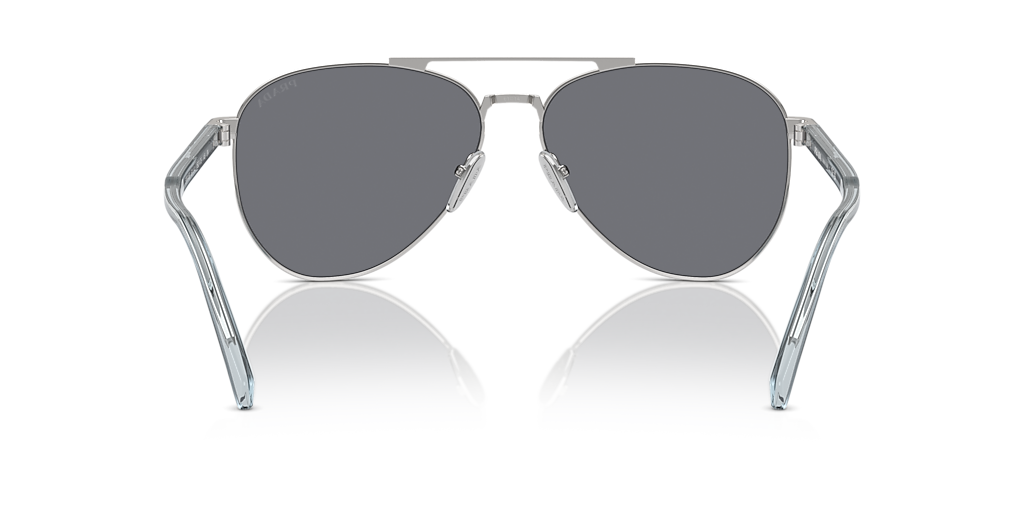 Prada PR A58S L (61 - 14) with Grey lenses and Silver frame