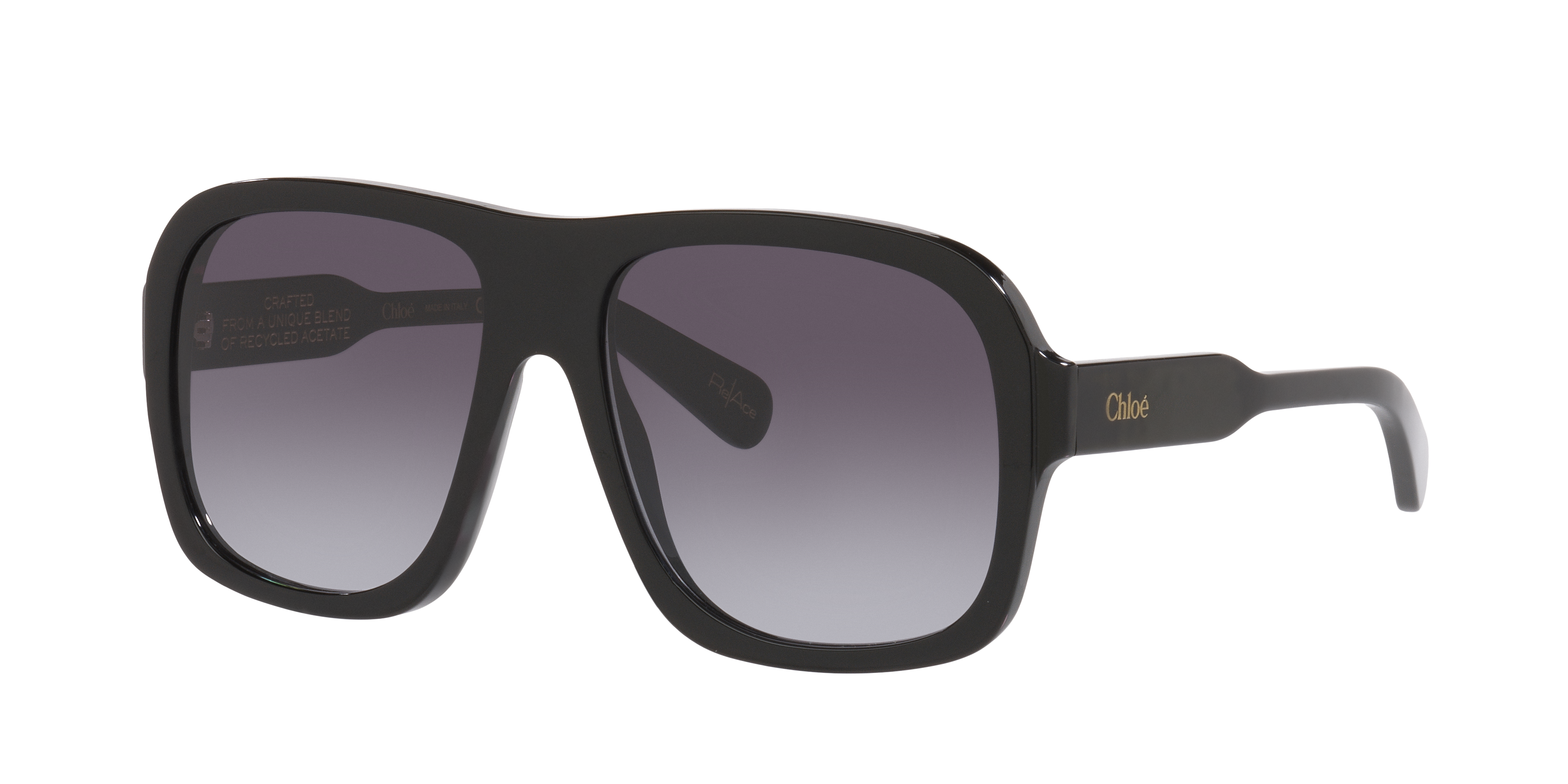 Chloé Woman Sunglass CH0331S -  Frame color: Black, Lens color: Grey Gradient