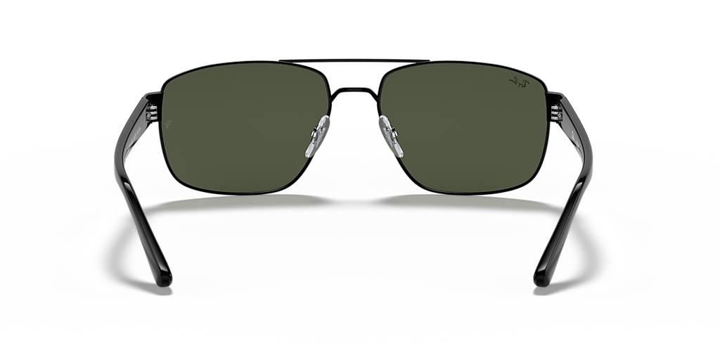 Ray-Ban RB3663 XL (60 - 17) with Green lenses and Black frame