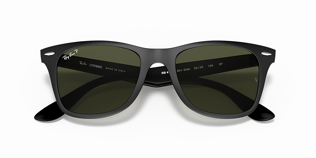 Ray-Ban Wayfarer Liteforce L (52 - 20) with Green lenses and Black