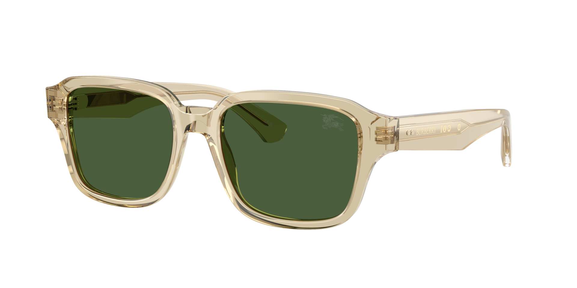 Burberry Mann Sunglass BE4484 - Rahmenfarbe: Beige, Linsenfarbe: Dunkelgrün