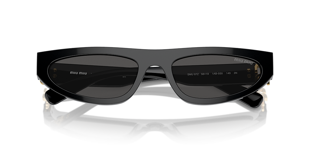 Miu Miu MU 07ZS L (56 - 19) with Grey lenses and Black frame