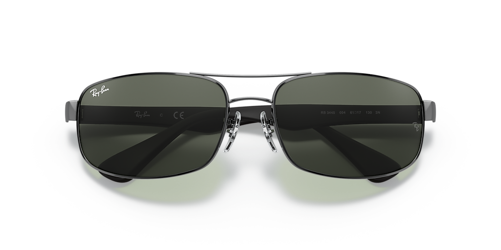 ray.m Ray-Ban RB3445 M (61 - 17) with Green lenses and Grey frame