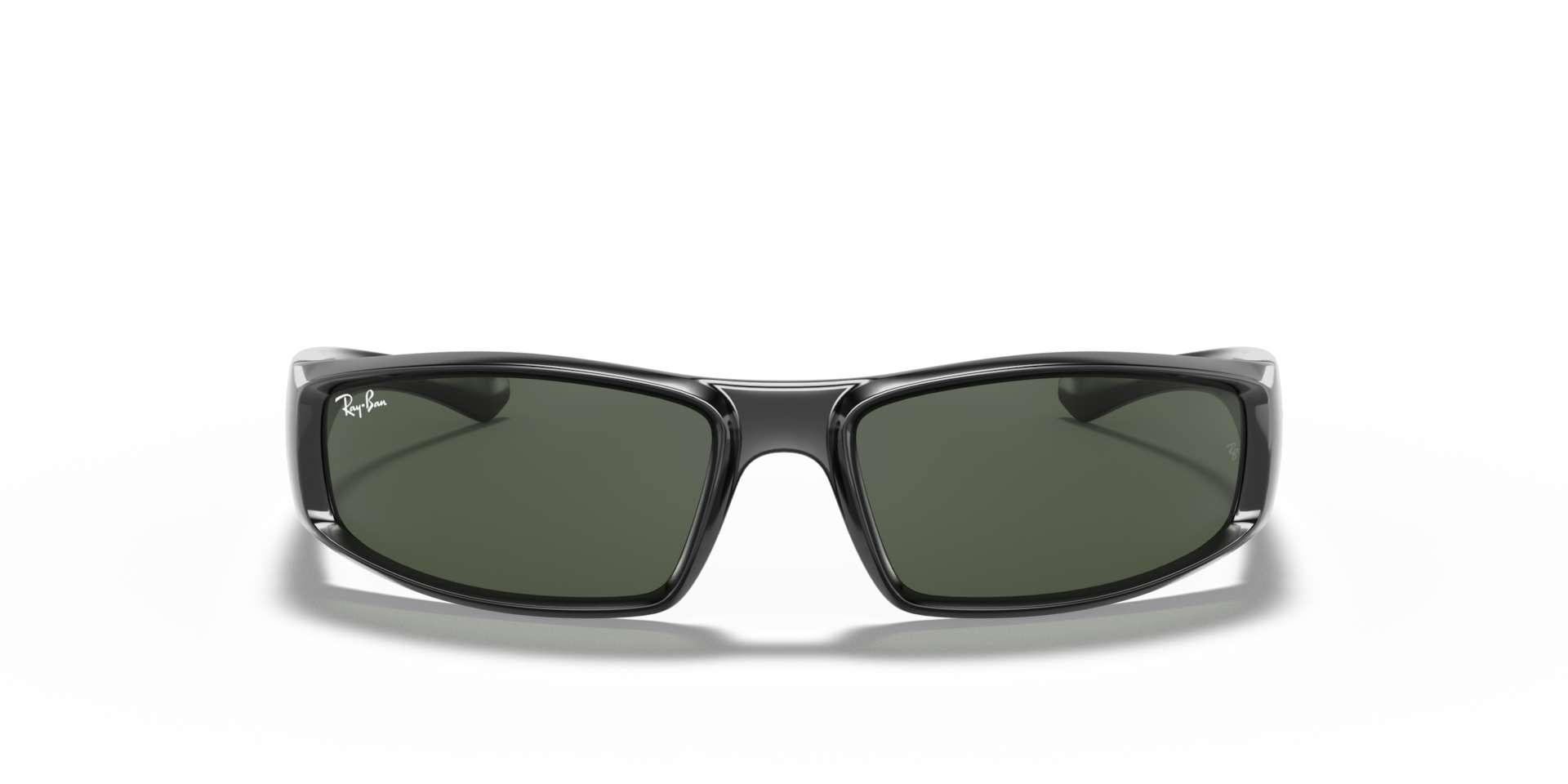 Ray-Ban RB4335 S (58 - 17) with Green lenses and Black frame