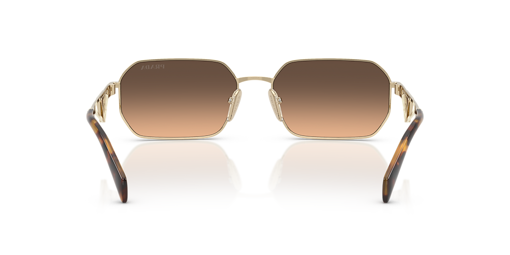 Prada PR A51S XL (58 - 17) with Brown lenses and Gold frame