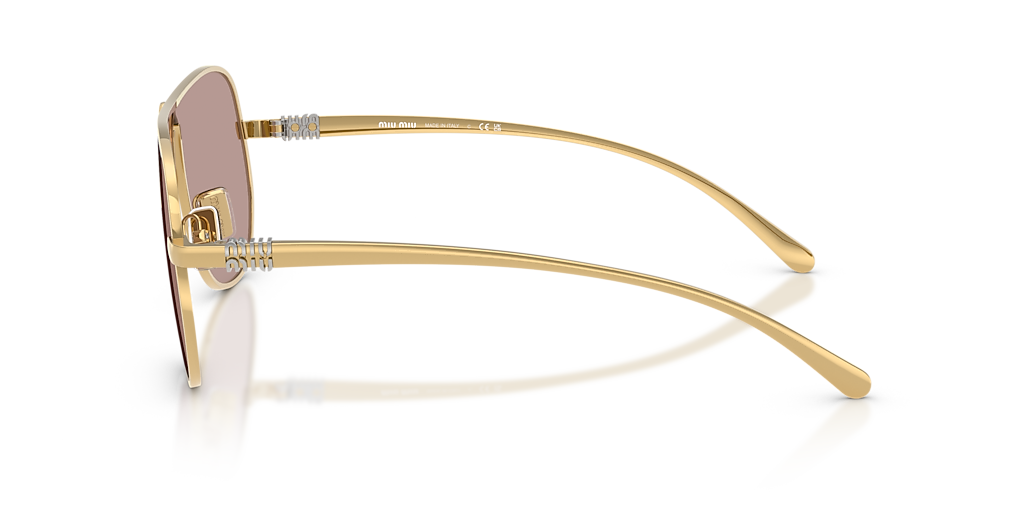 Miu Miu MU A56S L (66 - 02) with Violet lenses and Gold frame