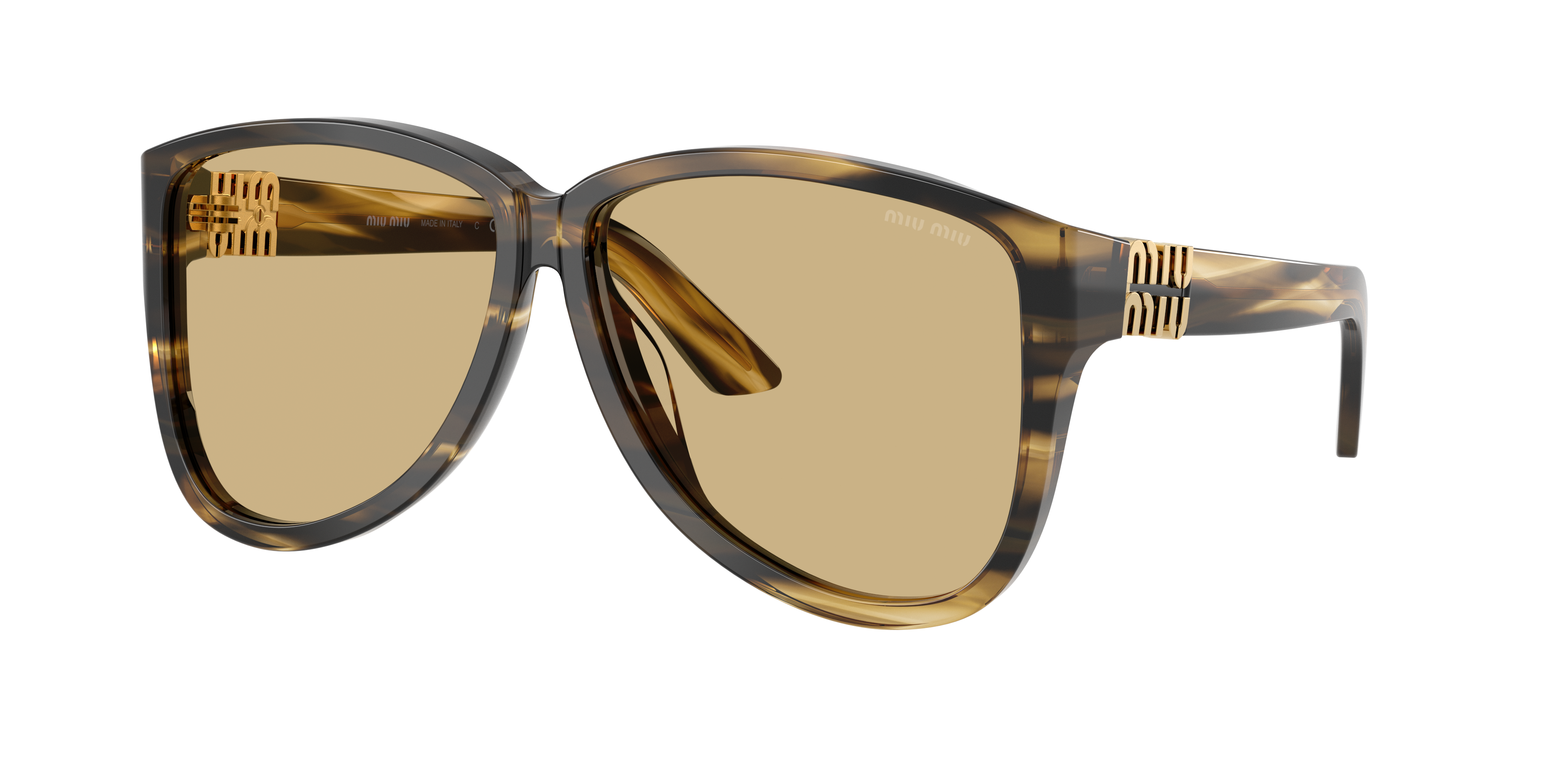Miu Miu MU A08S M (61 - 12) with Yellow lenses and Tortoise frame