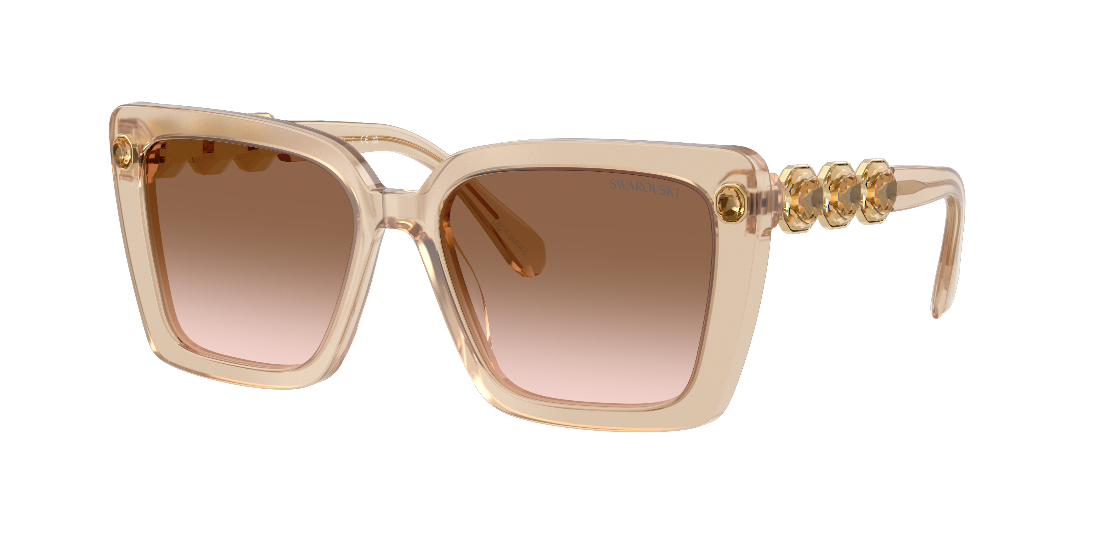 Swarovski SK6032 S (55 - 17) with Brown lenses and Beige frame
