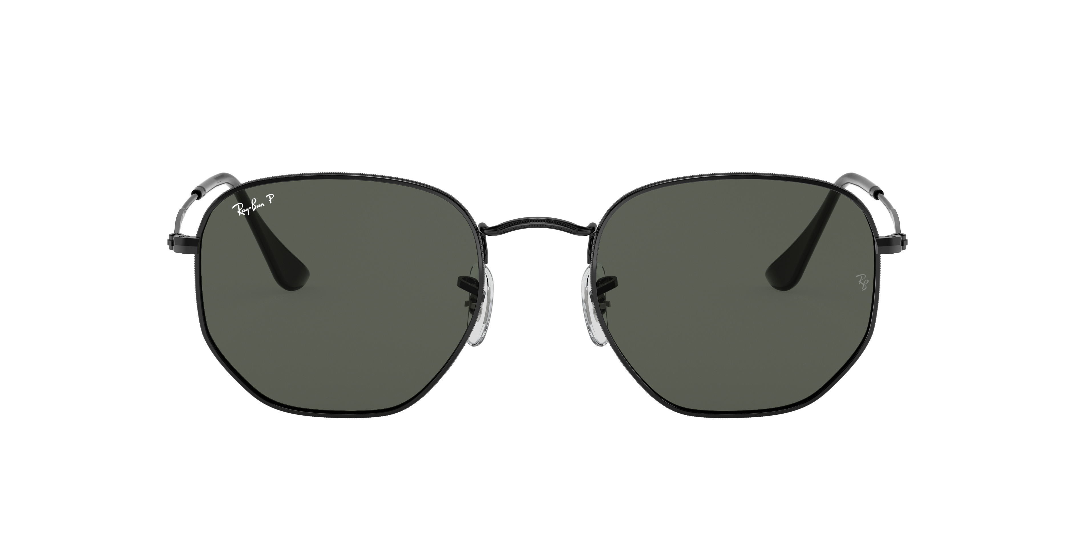 Ray-Ban Hexagonal Flat Lenses XL (54 - 21) with Green lenses and