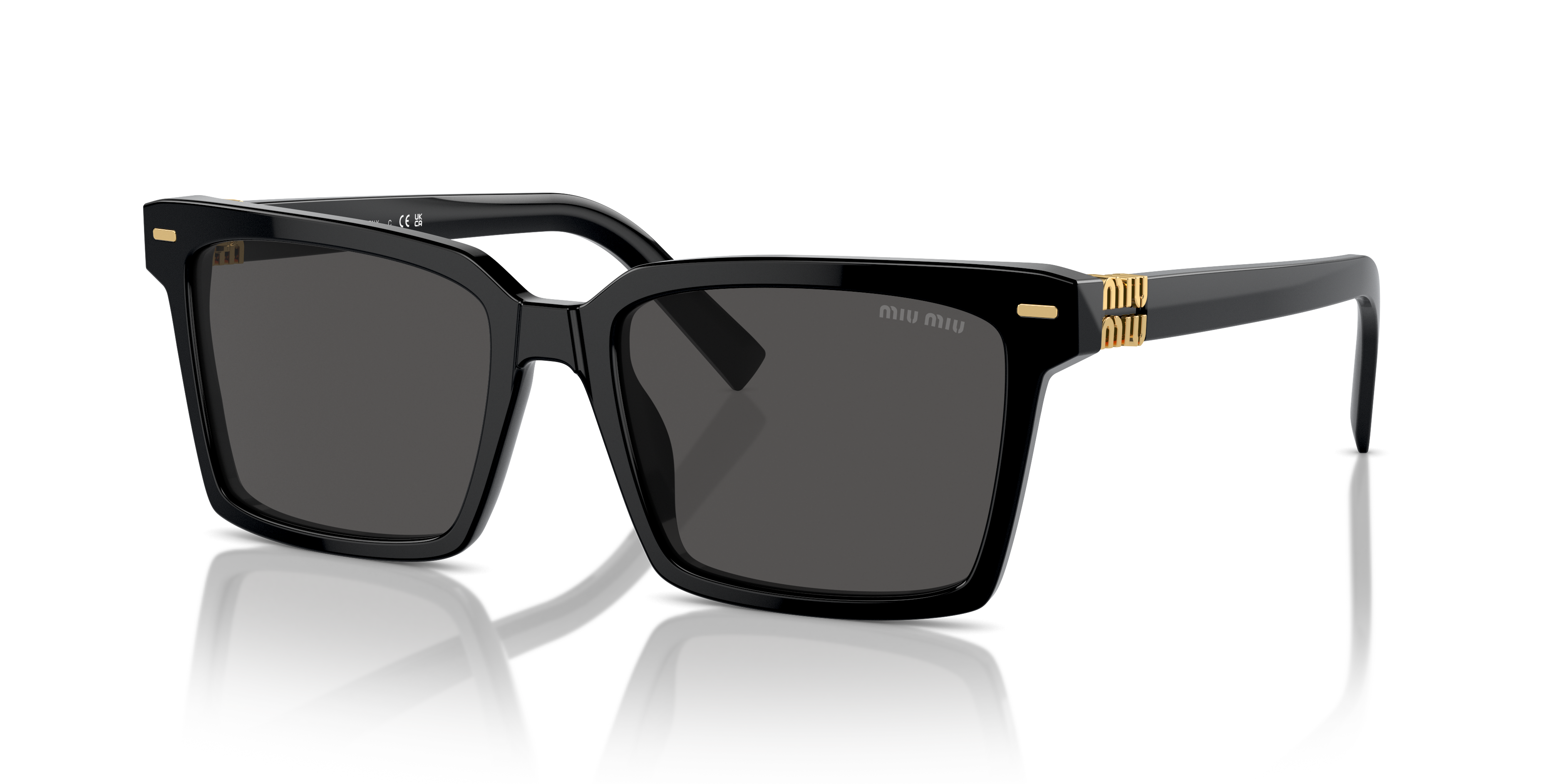 U-TAN☆ Miu Miu MU 13ZS M (55 - 18) with Grey lenses and Black frame