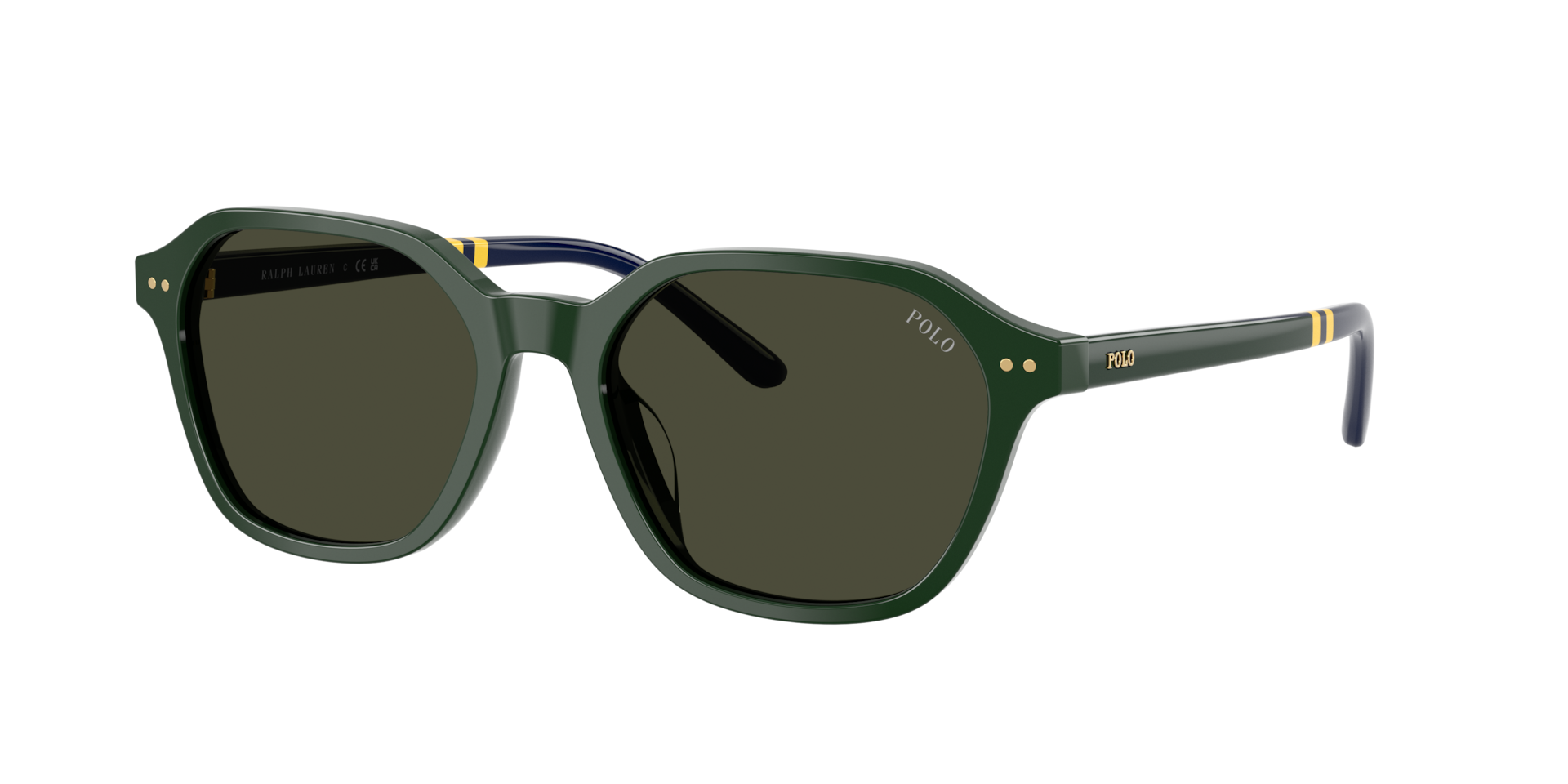 Polo Ralph Lauren Homme Sunglass PH4234U - Couleur du Monture: Vert brillant, Couleur de Lentille: Brun