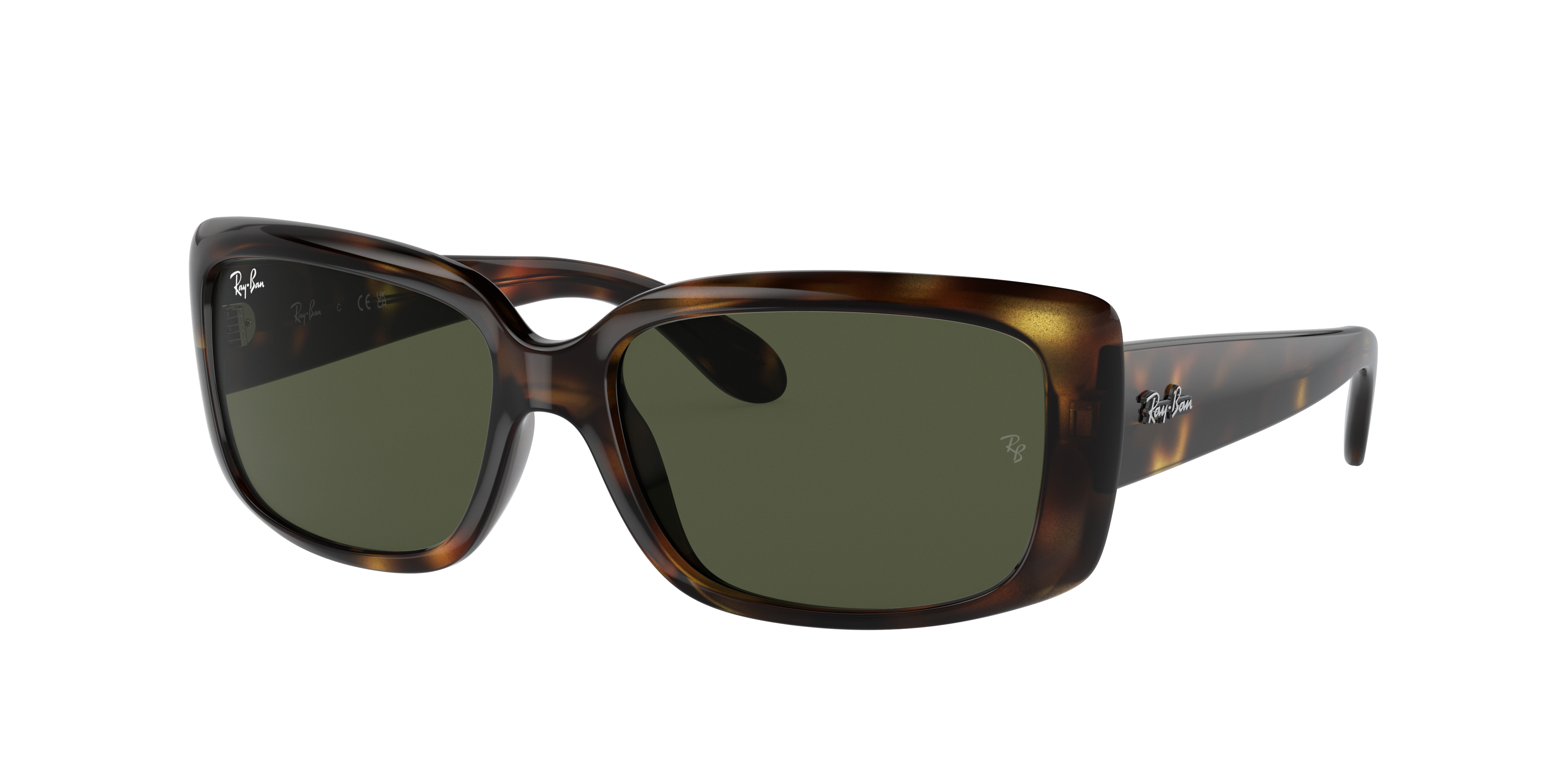 Ray-Ban Woman Sunglass RB4389 -  Frame color: Havana, Lens color: Green