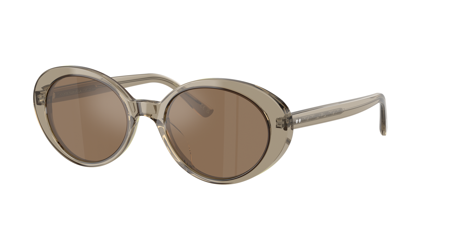 Oliver Peoples Femme Sunglass OV5565SU Lumar - Couleur du Monture: Sencha, Couleur de Lentille: Cognac miroir