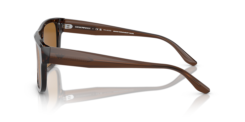 Emporio Armani EA4197 L (57 - 18) with Brown lenses and Tortoise
