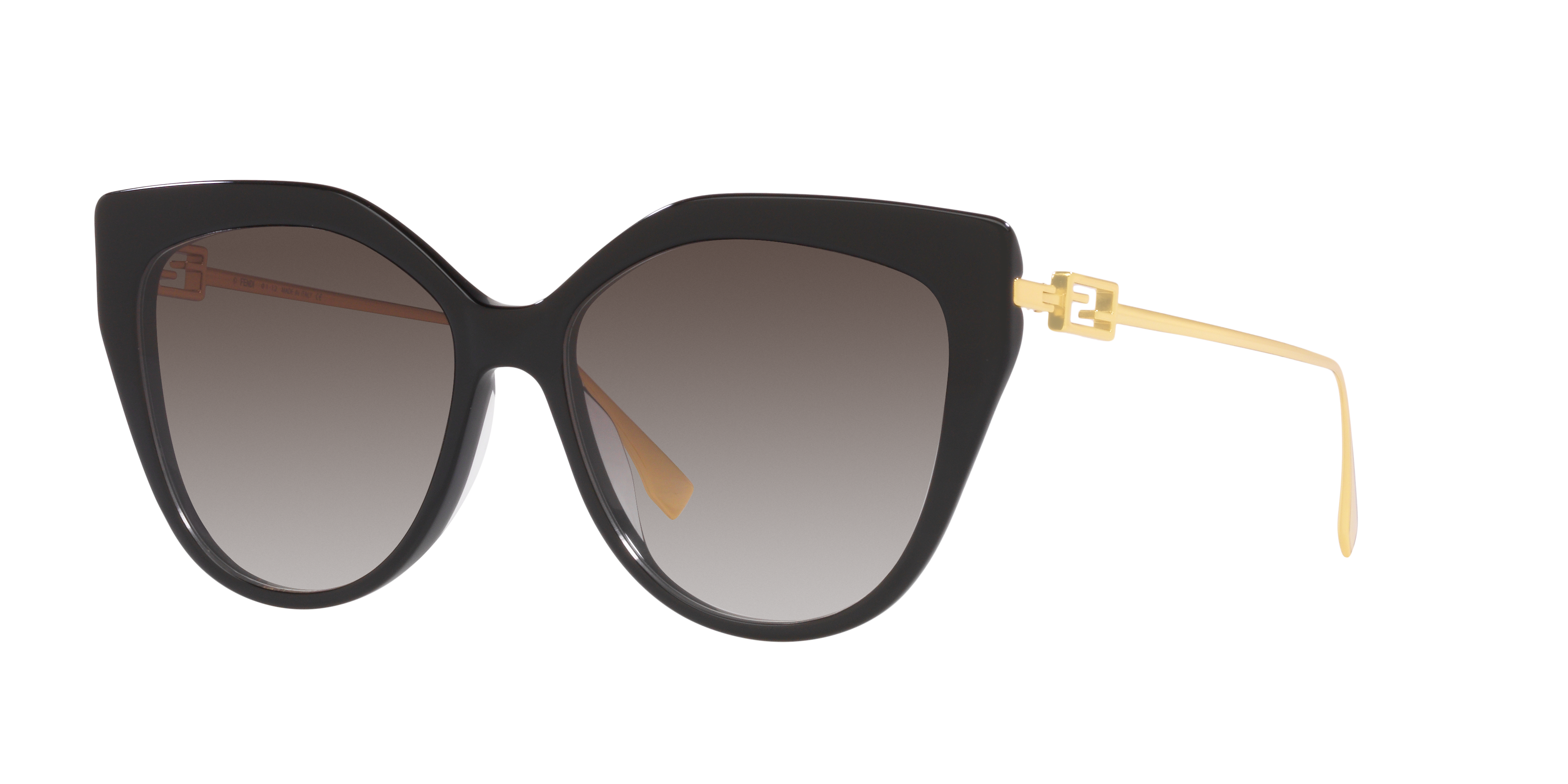 Fendi Woman Sunglass FE40011U -  Frame color: Black, Lens color: Brown
